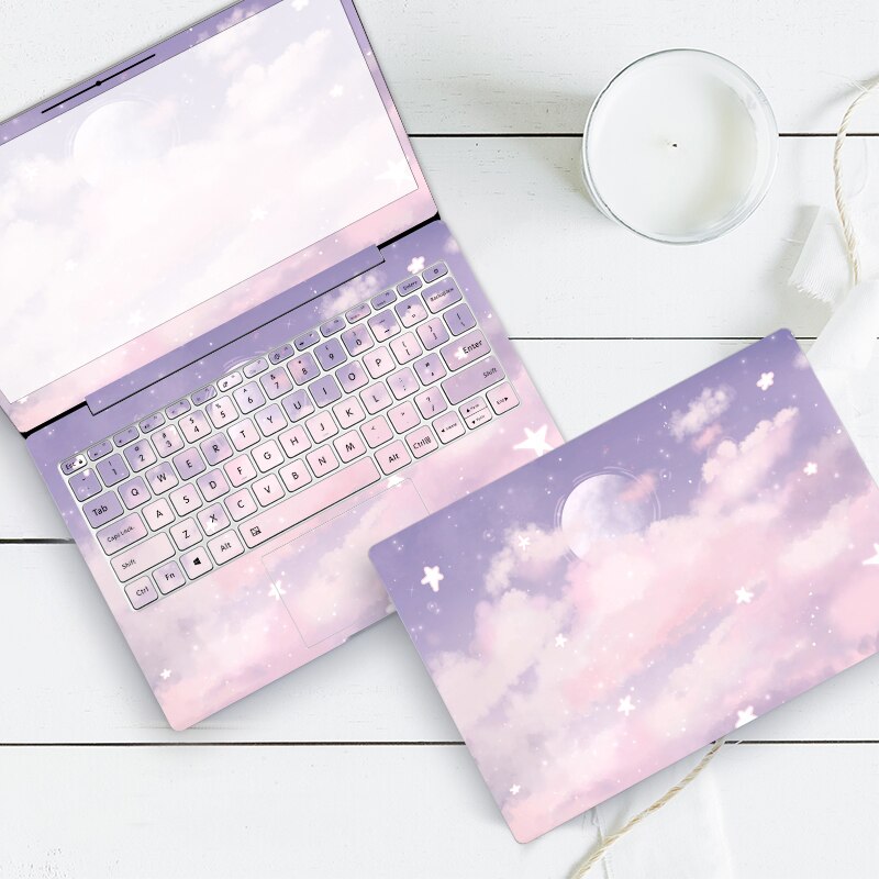 ABC ordinateur portable peau coucher de soleil océan ciel ordinateur portable autocollants décoratifs pour macbook Air xiaomi lenovo hp15 acer vinyle autocollant clavier: H-001