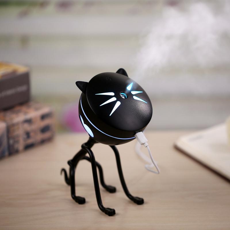 Cat Humidifier USB Mini Humidifier With Colorful Night Light Aromatherapy