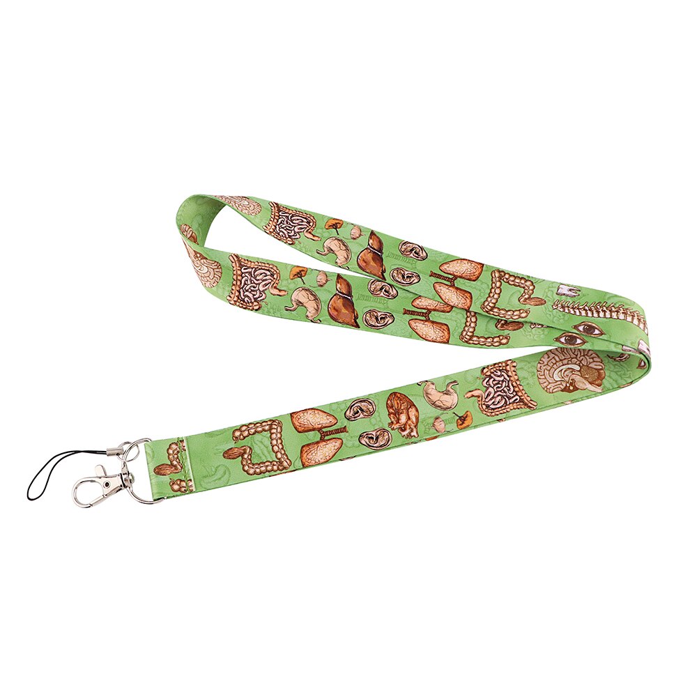 Lb3064 Medische Apparatuur Arts Verpleegster Lanyard Grey 'S Anatomie Nekbanden Id Badge Houder Hanger Sleutelhanger Charm Telefoon Sleutelhanger