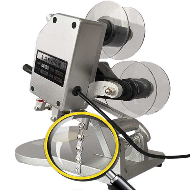 Manual Kleine Draagbare Codering Machine Type Lint Codering Machine Datum Nummer Plank Plastic Voedsel Verpakking Coder DY-8