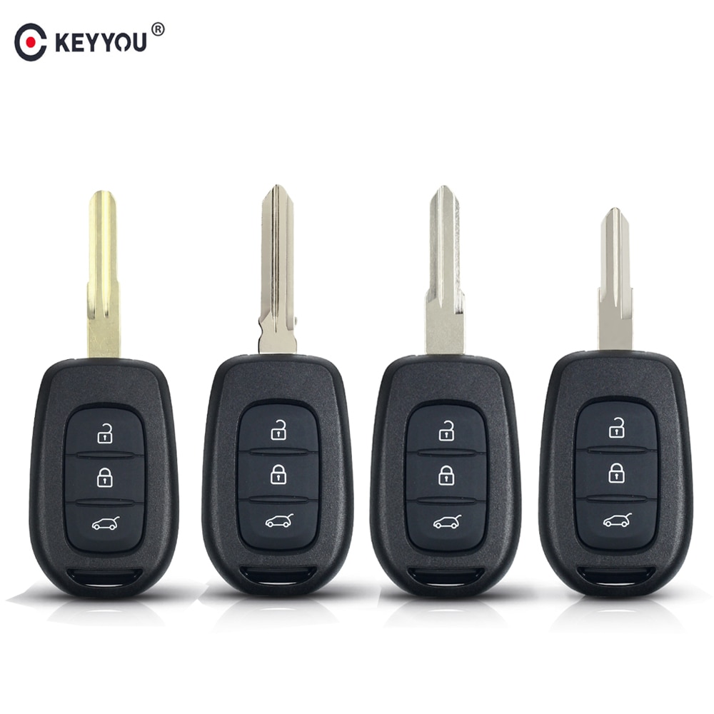Keyyou for renault duster sandero dacia logan clio captur laguna luonnonkaunis kauko-avainkuori 3 painiketta vara-auton avain