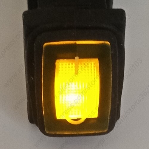 Mini Tuimelschakelaar Rond on/off 12v 16a Led 12v Rood (1st