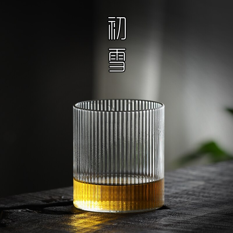 Vattenkopp tekopp genomskinlig vinkopp korn glas hushåll nordisk enkel kopp ins vindvärmebeständigt glas 2 st /vertikal $ 10