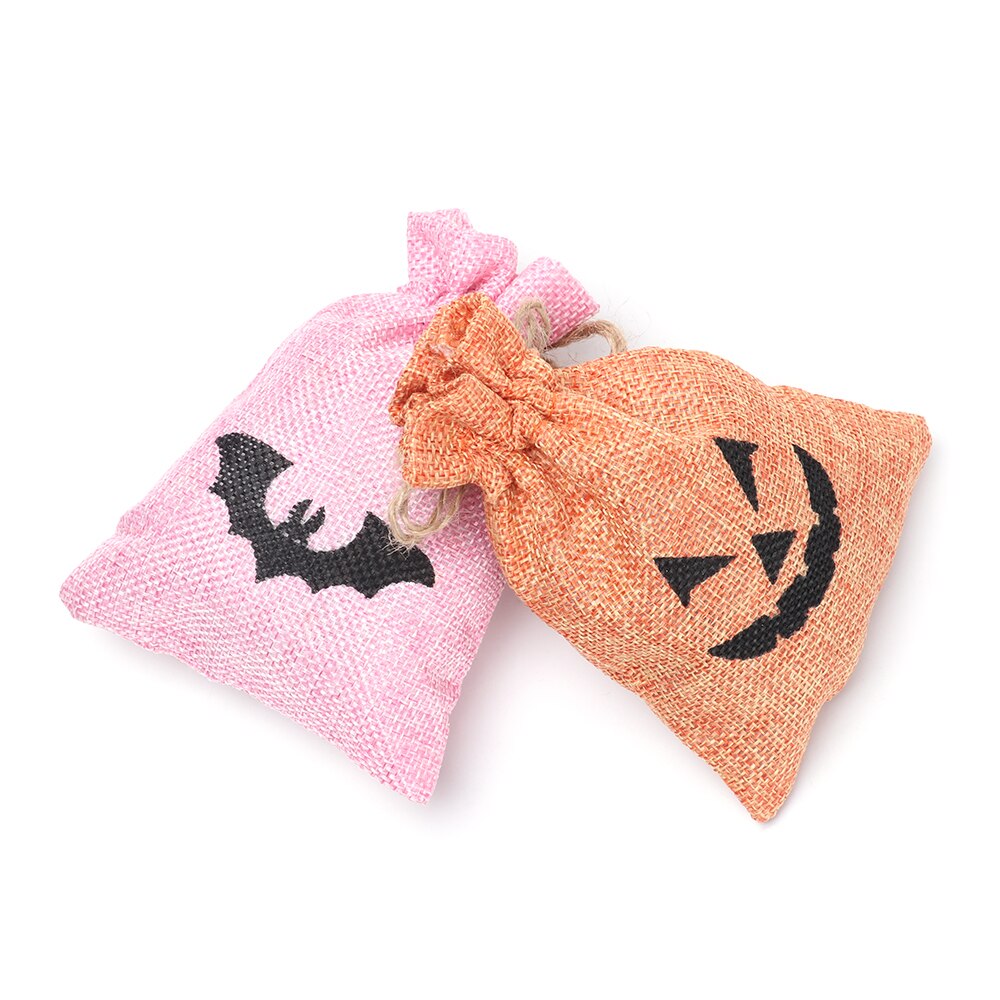 1pc- pakning snøre taske festival forsyninger halloween juletasker container slik lomme opbevaring snøre pose