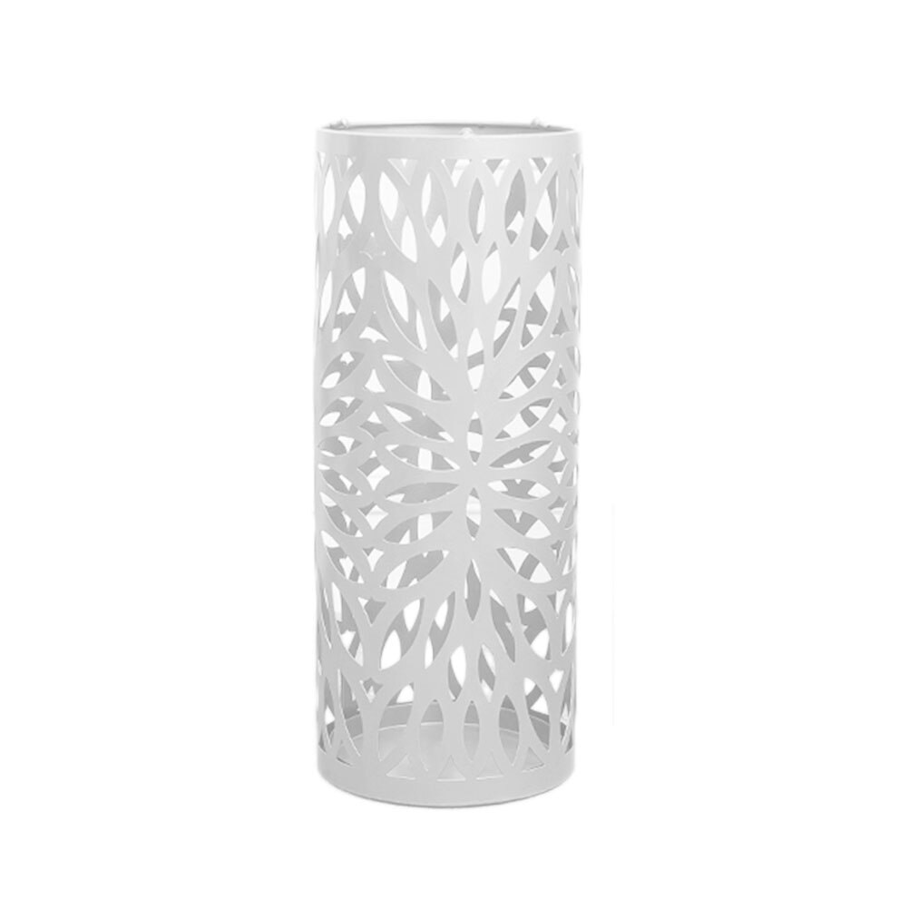 1pc Umbrella Holder Anti-rust Hollow Metal Umbrella Organizer Umbrella Stand Umbrella Rack for Office Home: White