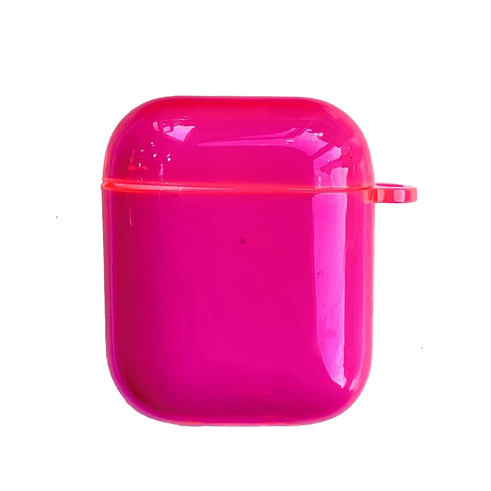 Transparent Fluorescence Color Earphone Cover For Apple AirPods Pro 3 Air Pods 2 Soft Silicone Fancy Case Clear TPU Accessories: h For Airpods 1 2