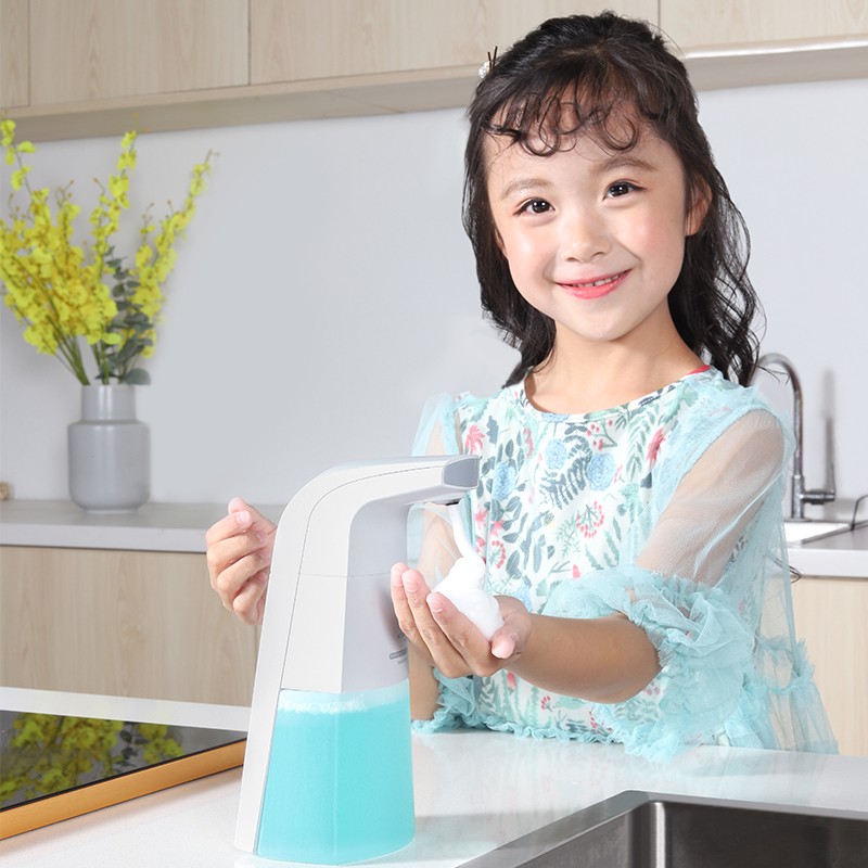 Intelligent Automatic Liquid Soap Dispenser Induction Foaming Hand Washing Device for Kitchen Bathroom (Without Liquid)