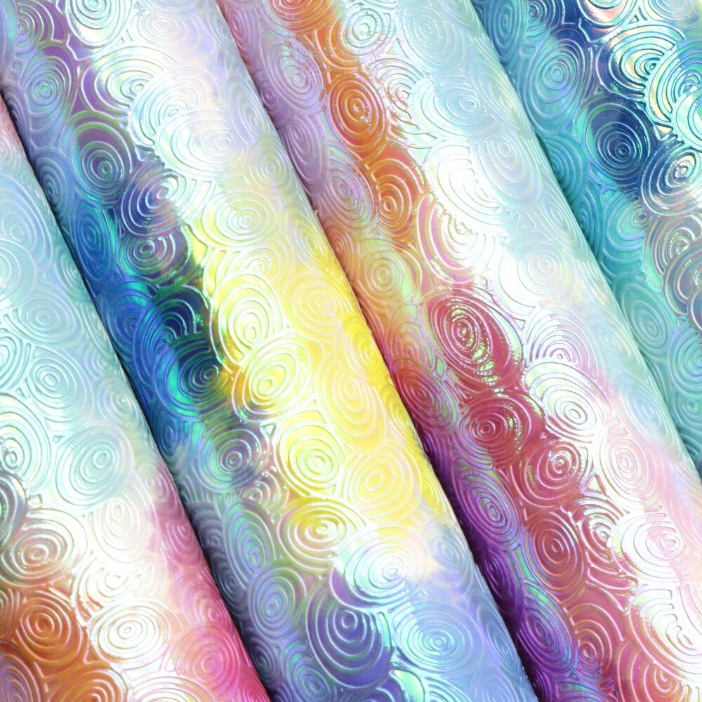 Hojas de Tela de cuero de imitación de textura Tie-dye de 20*34cm, materiales hechos a mano para hacer pendientes de lazos, 1Yc12552