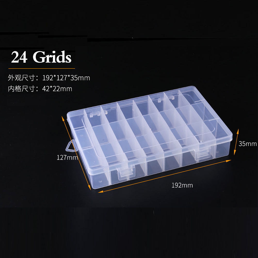 15/24 Grids Organizer Box Plastic Cross Stitch Emb... – Grandado