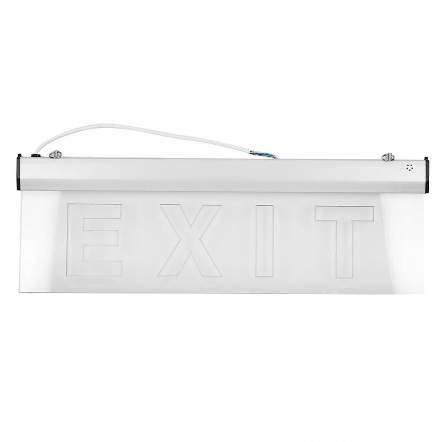 AC220V 3W LED IP30 600x200mm/23.62x7.87in Emergency Exit Evacuation Indicator Light Evacuation Light Exit