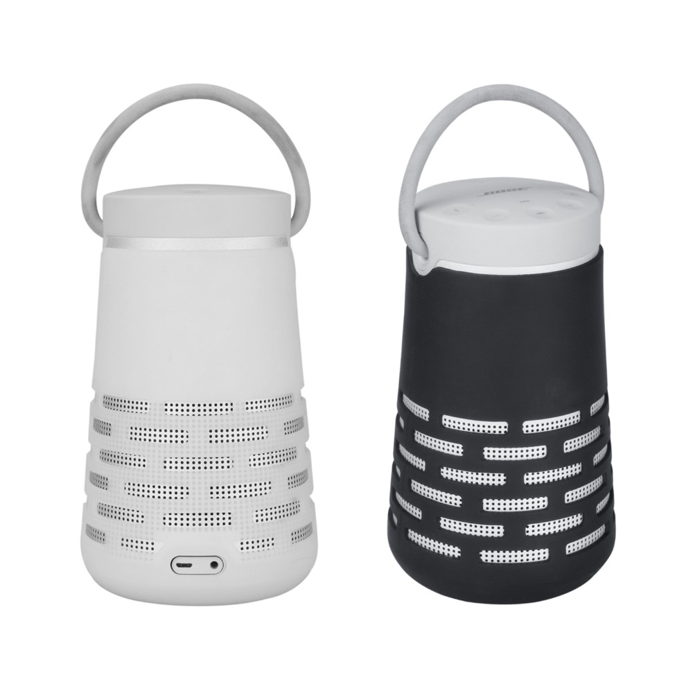 Premium Siliconen Case Sling Cover Draagtas Mouwen Case voor Bose SoundLink Revolve + Bluetooth Speaker-Slagvast