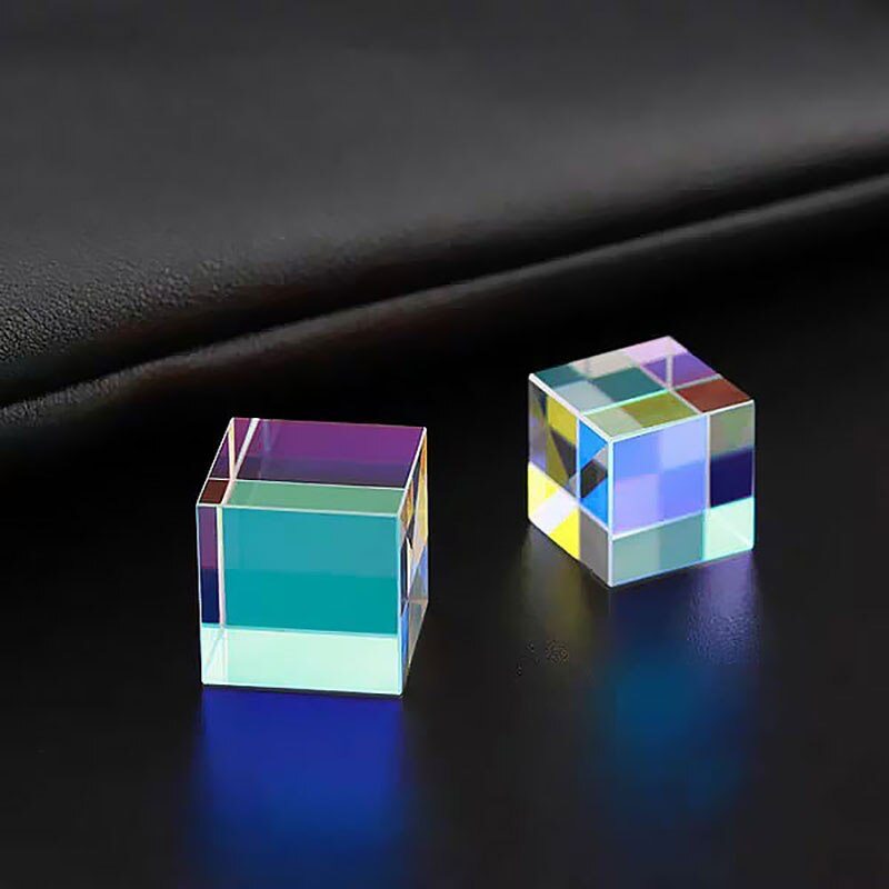 Hexahedral Prism Cubic Science Square Optical Prism Photography Teaching Home Decoration Prism Stained Glass Children'S