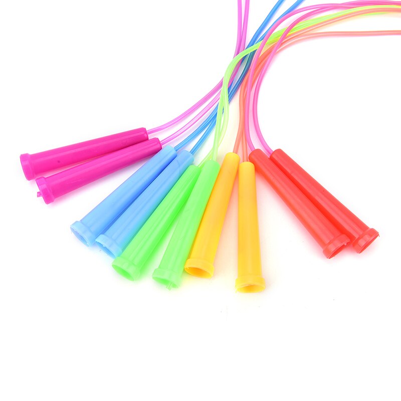 1pc colorful 2.4m PVC jump rope adjustable jump fitness fitness exercise jump rope suitable for students and children