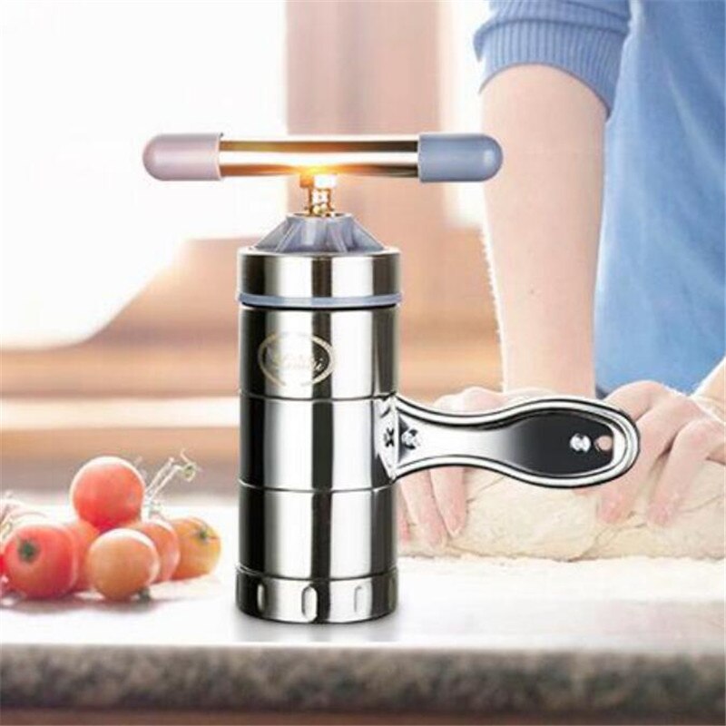 Roestvrij Staal Handmatige Noodle Maker Pasta 'S Making Machine Spaetzle Maker Vruchten Juicer Inclusief Verschillende Mallen