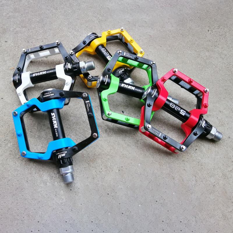 2pcs SHAMASHI Cycling Pedals Aluminum Alloy Bicycle Pedals Ultralight Non-slip Antiskid Road MTB Mountain Bicycle Pedals