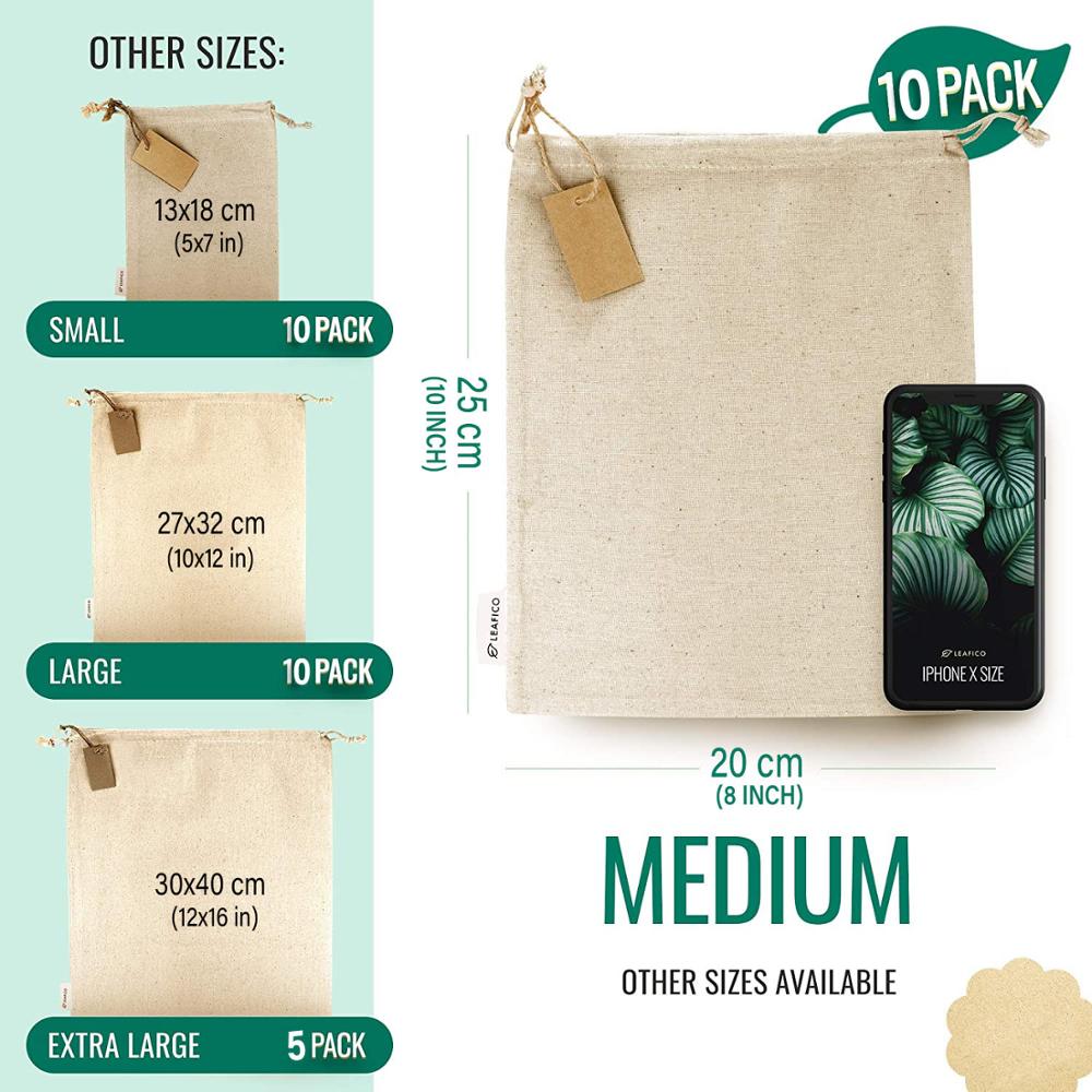 Jute bag Cotton Linen Drawstring Bag Burlap Packing pouches Storage Bags for Wedding Christmas Jewelry Packaging: 20x25cm 10pcs