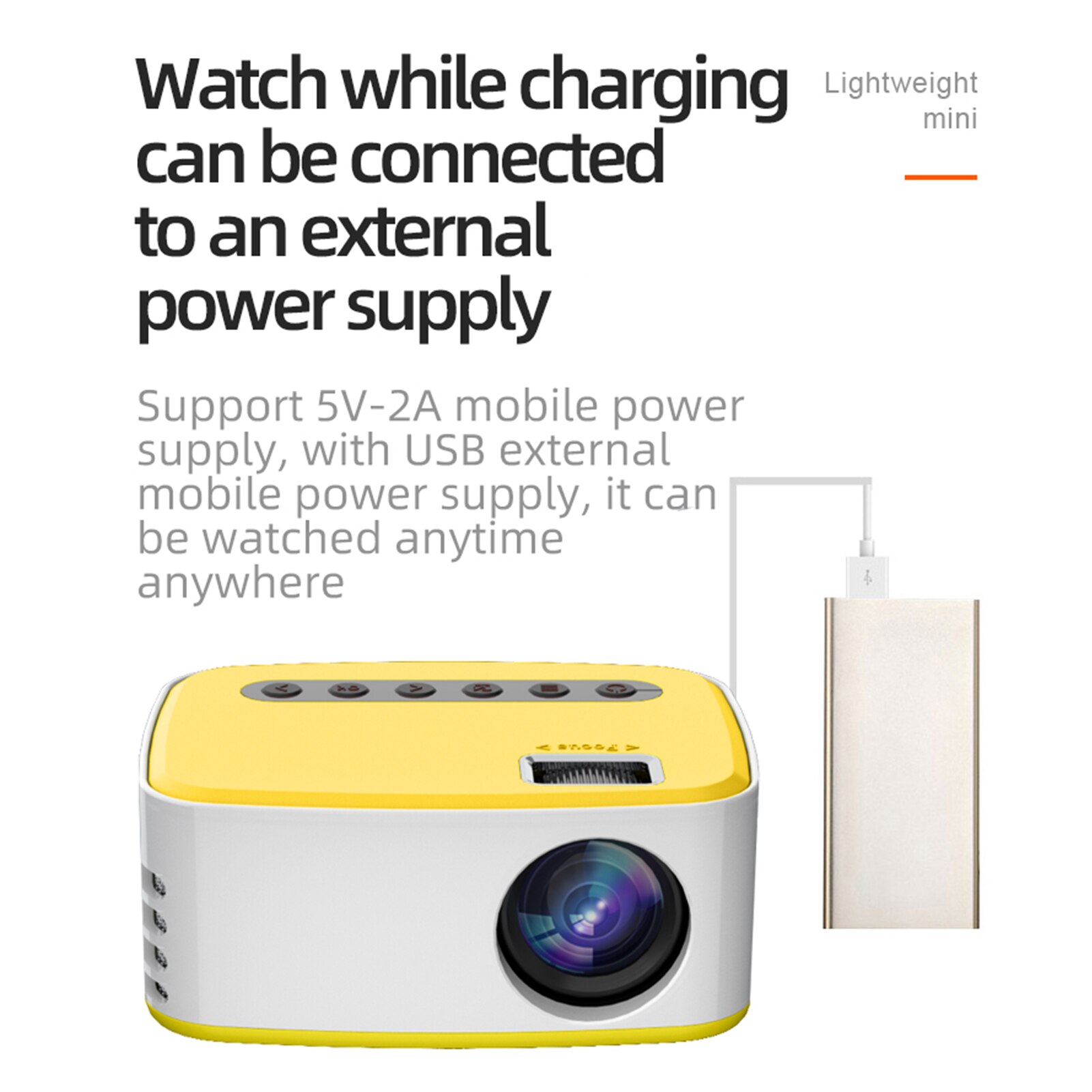 Mini Draagbare Projector Draadloze Wired Led Projector Film Compatibel Met Ios Android Systeem Ingebouwde Luidspreker Afstandsbediening