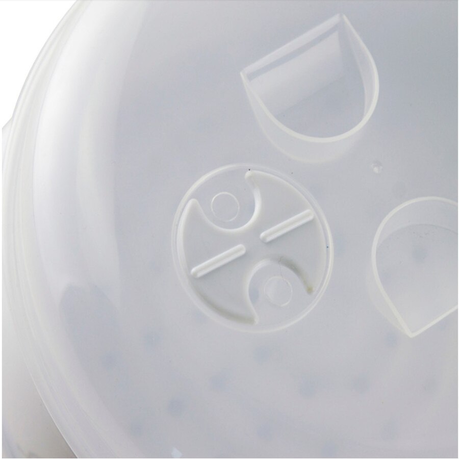2 -lags mikrobølgeovn mat dampkoker kokekar dampkoking grønnsaker fisk sjømat dobbeltlags plastdamper som vist på