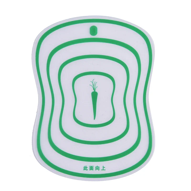 Flexibles transparentes Schneidebrett für sterben Küche, PP-Klassifizierung, Schneidebrett für Gemüse und Fleisch, Küchenzubehör: 300x200x15mm / Grün