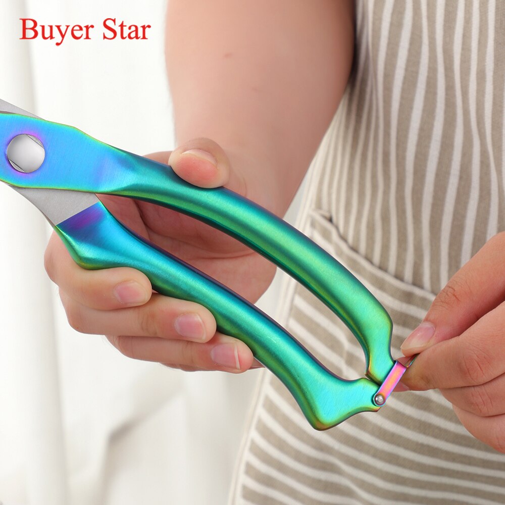 9.8 ''in Acciaio Inox Forbici Da Cucina Potente Osso di Pollo Forbici Cutter Cuoco Cesoie Pesce Anatra Taglio Chef Forbici Coltello Strumento