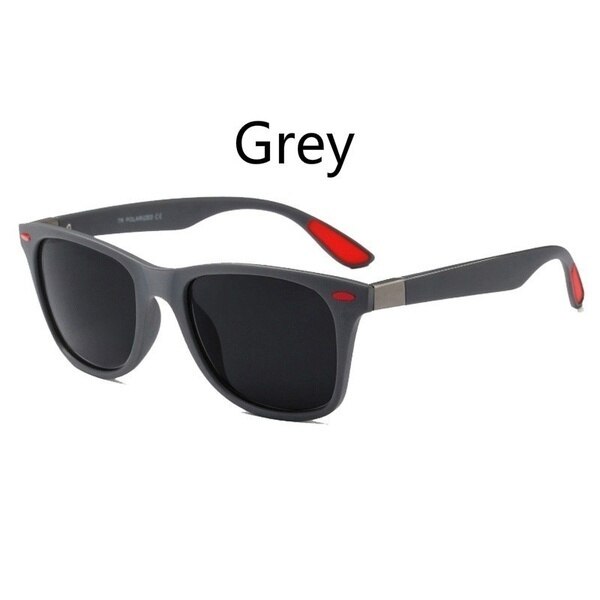 Square Retro Polarized Sunglasses UV400 Outdoor Sports Glasses Classic Driving Sunglasses Oversized Sunglasses Men: 1Grey