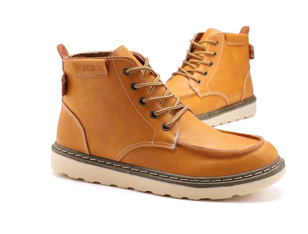 2019nowe wiosenne buty robić kostek męskie koreańskie wersje trendu, aby pomóc żółtym butom kombinezony botki z wysokimi buty z cholewami mężczyzn