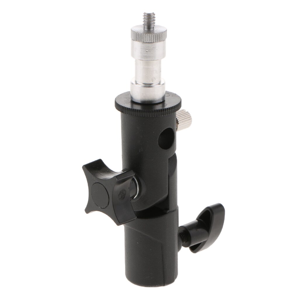 FLH-I Metal Swivel Umbrella Adapter Studio Flash Light Stand Mount Bracket Holder