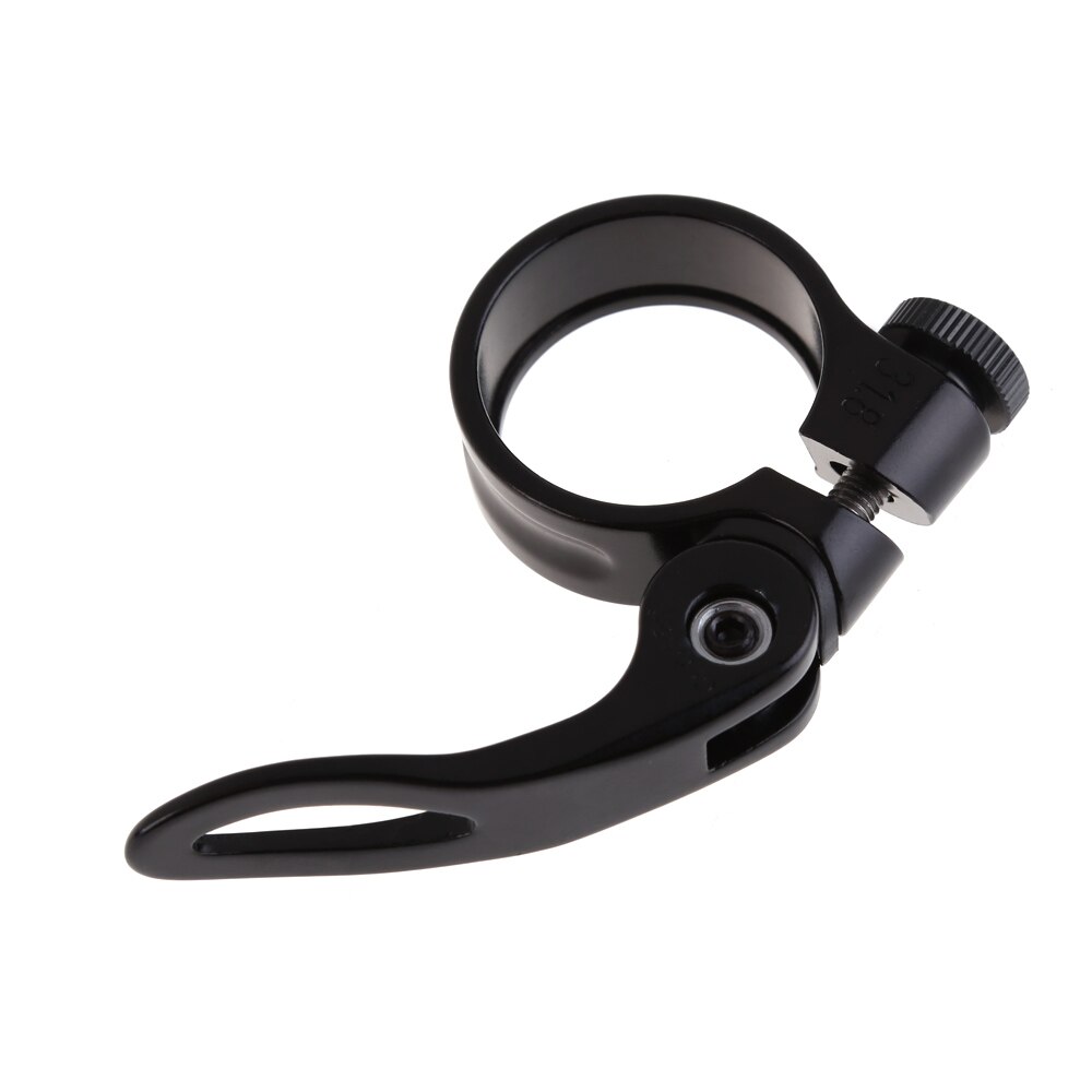 Anneau de serrage pour tube de selle de vélo de montagne et de route,collier en alliage d&#39;aluminium ultra-léger pour siège de VTT, pince de fixation pour cadre de bicycle, 5 couleurs au choix, accessoire de cyclisme,: Black