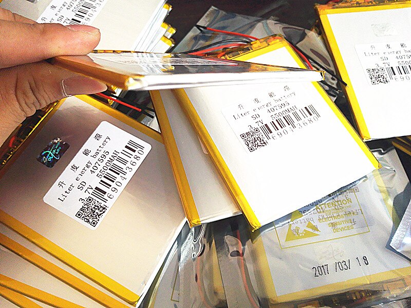 polymer lithium battery 7,8,9 inch 3.7 V tablet battery 5500 mah each brand tablet general polymer lithium battery