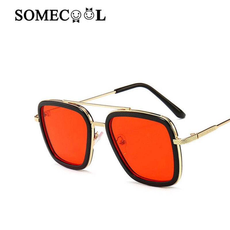 Stijl Iron Man Frame Baby 3-10 Jaar Jongens & Meisjes Zonnebril UV400 Cool Golden Metalen Bril vintage Oculos De Sol N469