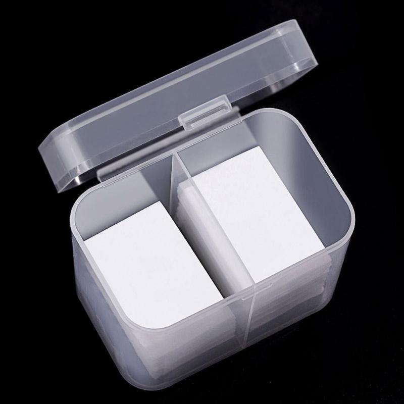 2 Grids Transparent Plastic Cotton Swab Storage Box PP Moisture-proof Strong Durable Nail Towel Holder Organizer 10.6X6.97X9.1cm