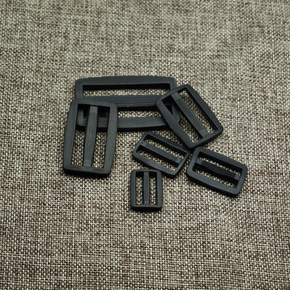 10pcs Nylon/POM Buckle 15mm/20mm/25mm/32mm/38mm/50mm Adjustable Buckles Dual/Tri Buckles for Belt Suitcase Accessories