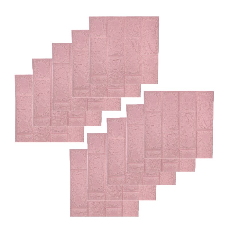 5/10 stk miljø 3d tapet sten mursten væg klistermærke panel øko skum væg mærkat covers gør det selvklæbende indretning: 07 10 stk