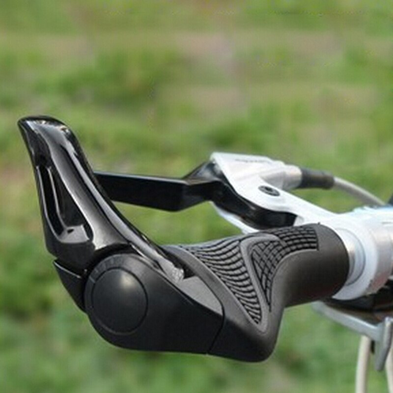 1 Paar/set Fiets Grip Hoorns Vorm Aluminium Grip TPR Rubber Cover Vice Grip Ergonomische Bike Tool