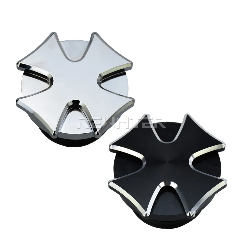 Motorcycle CNC Aluminum Fuel Gas Tank Vented Decorative Oil Cap For Harley Touring Road King Softail Dyna Sportster XL 1200 883