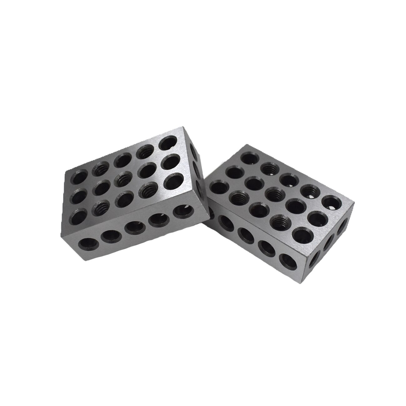 Pouvoir 1 PAIR 123 BLOCKS 1-2-3 ULTRA PRECISION .0002 HARDENED 23 HOLES 0.0002"