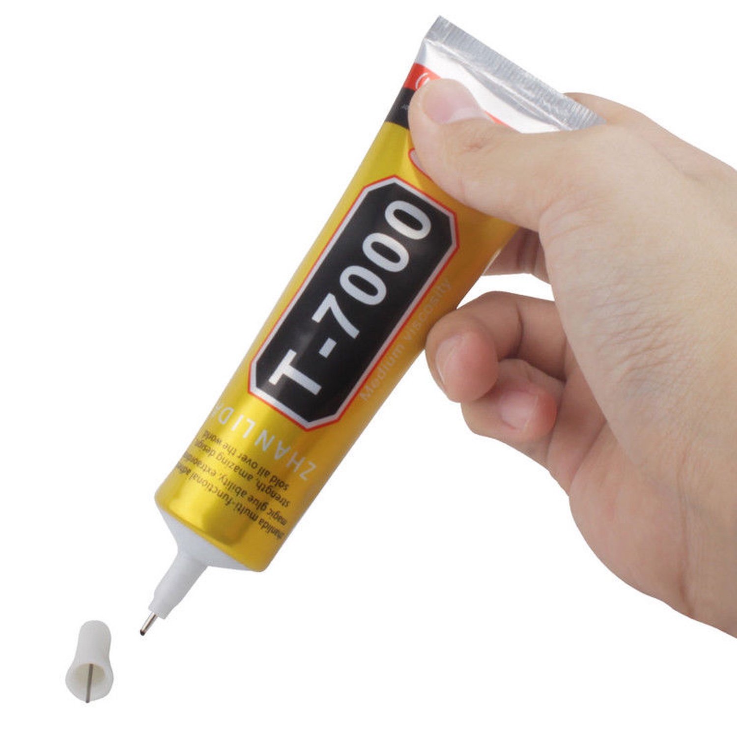 50ml T-7000 Adhesive Glue Multi Use Powerful Epoxy Resin Black Liquid Glue Super Sealant Handset Touch Screen Rack Maintenan