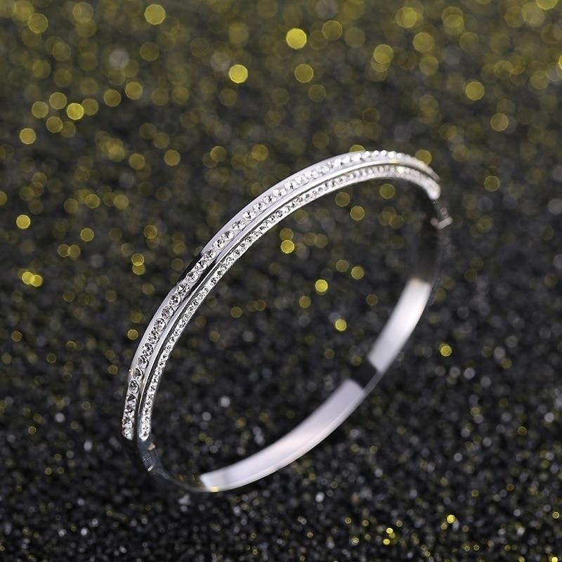 Zircon Bracelet Classic Simple Women's Bracelet Romantic Bridal Party Wedding Accessories Popular Jewelry Bracelet