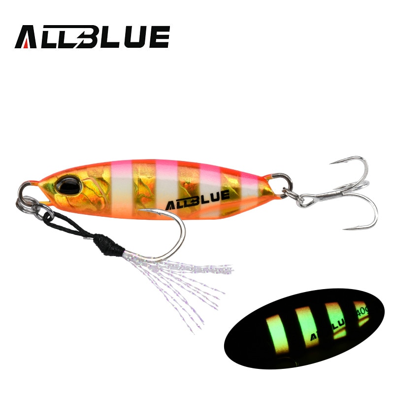 Allblue drager metall gjuten jigg sked 15g 30g shore gjutning jigging fisk havsabborre fiske lockbete artificiellt bete tackle: 100mm / Svart