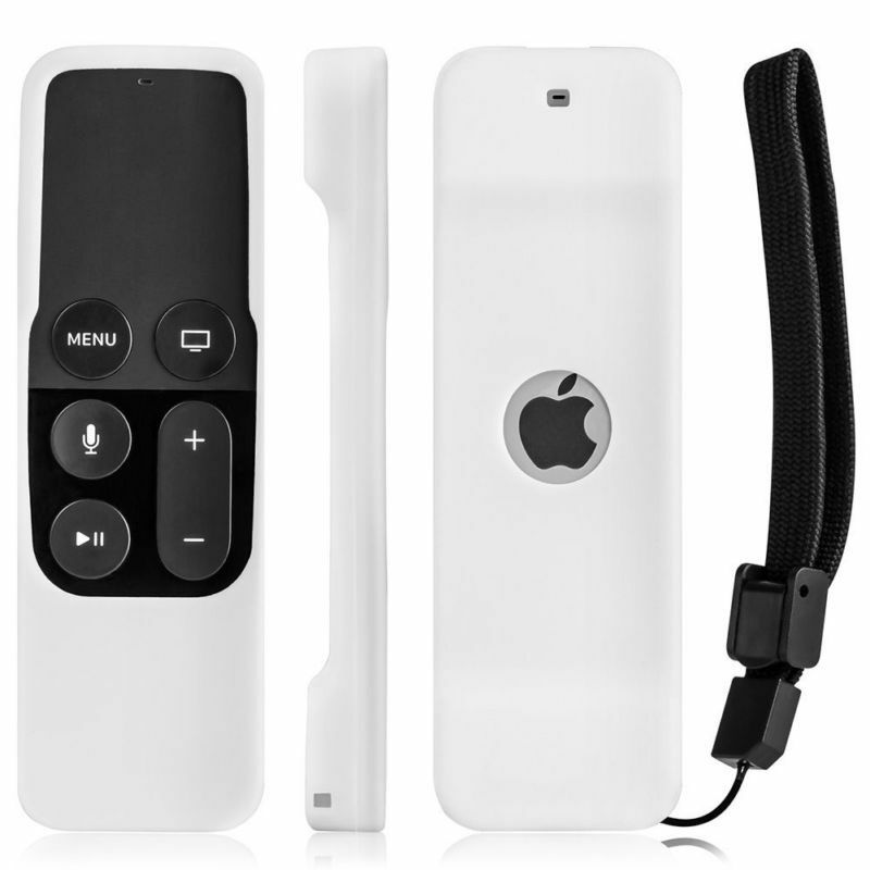 Stijl Voor Apple Tv 4K 4th Gen Afstandsbediening Siliconen Zachte Beschermende Huid Case Cover: WHITE