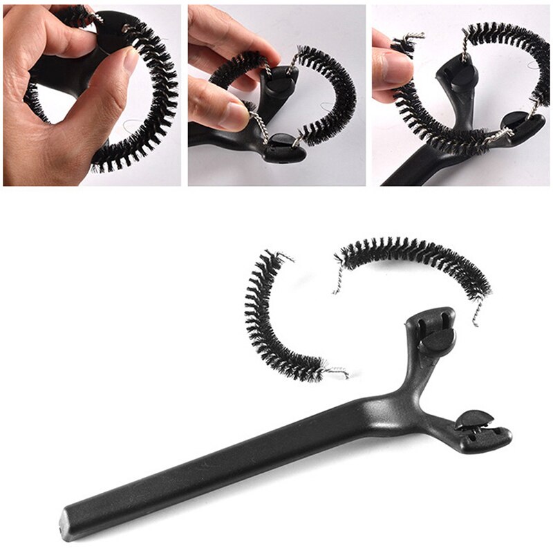Semi-Automatische Koffiemachine Schoon Borstel Lange Steel Nylon Cleaner Espresso Machine Schoon Borstel Koffiemolen Schoonmaken Tool