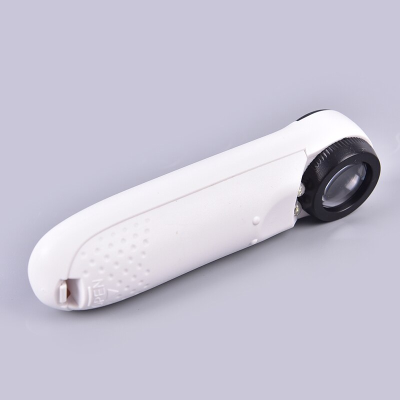 40X powiększające szkło powiększające jubiler oko lupa jubilerska pętla z 2 diodami doprowadziło