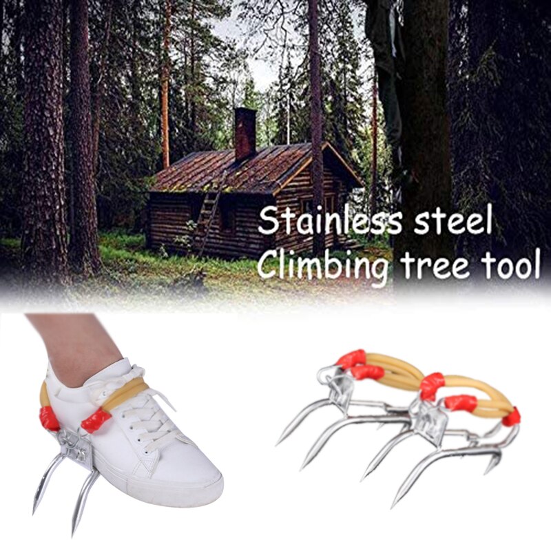 Tree Climbing Shoes Picking Fruit Shoe Claws Tree Climbing Tool Pole Heavy Duty Climbing Tree Spikes Tree Climbing Tool
