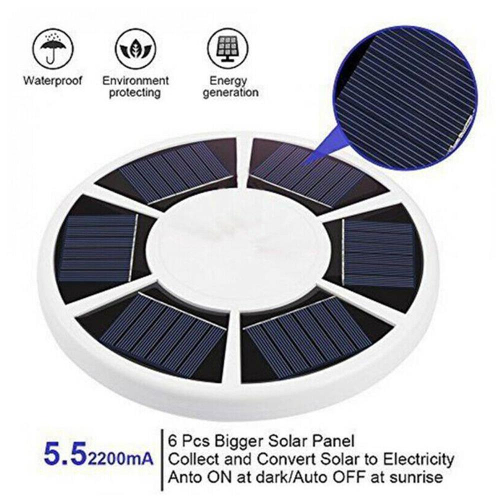 111 LED Solar Flag Pole Lights IP55 Waterproof Flagpole Downlight Tent Light Emergency Lamp For Roadside Courtyard Camping