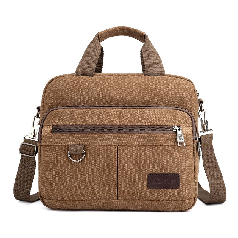Männer Tasche lässig Leinwand Umhängetasche Große Kapazität Multi-tasche Handtasche Umhängetasche Crossbofy Tasche männer tasche: Kaffee