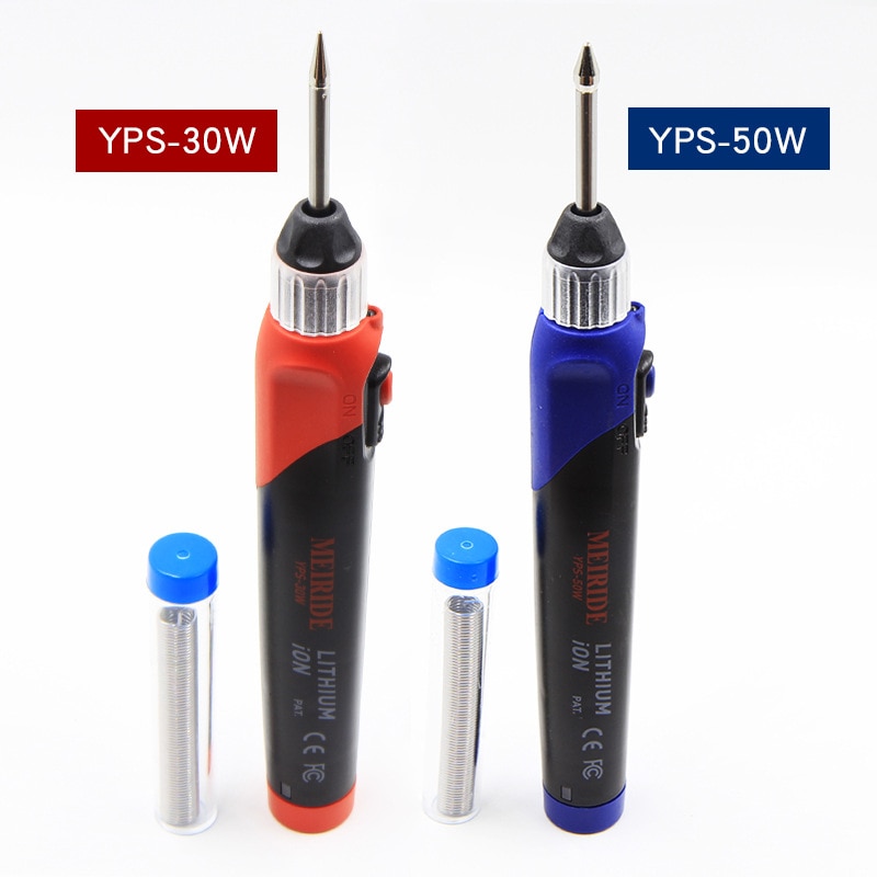 3,7 V soldadura inalámbrica eléctrica de hierro 5S calefacción 30W 50W batería de litio de carga USB para mantenimiento
