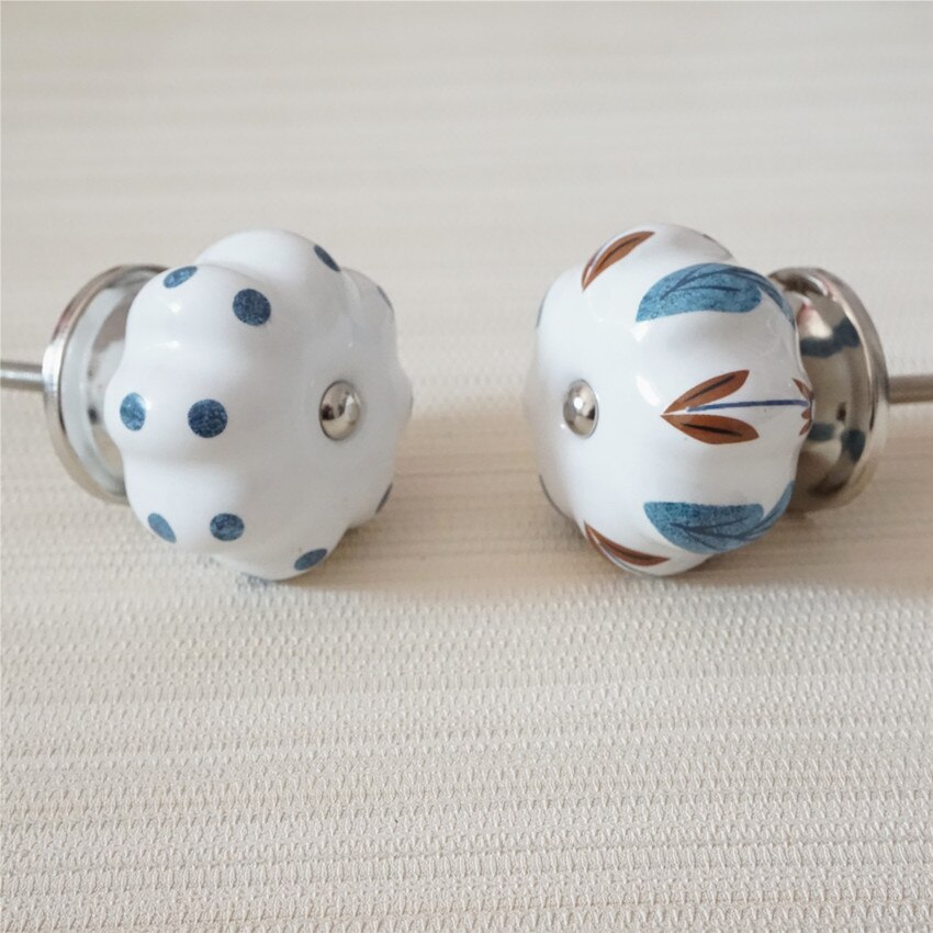 Bouton de poignée de porte de meubles bleu | Commode, boutons en céramique uniques, tire bouton de tiroir coloré armoire de cuisine, tire boutons de placard