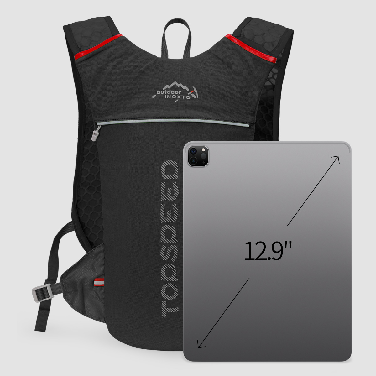 Trailrunning-Ultraleichter 5L Rucksack, Lauf-Hydrationsweste, Marathon-, Fahrrad 1,5L 2L Wasserbeutel