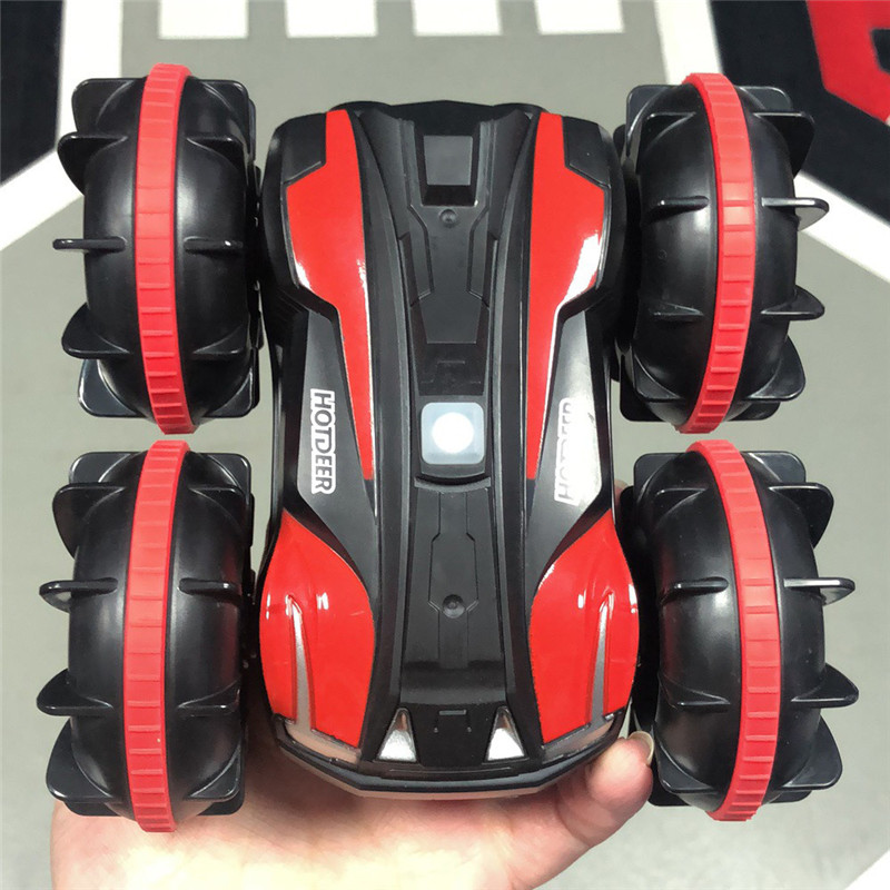 360 rotating rc cars , 2,4g remote control stunt cars, 2 -sided waterproof cars that drive on water and land, amphibious electric rc toys