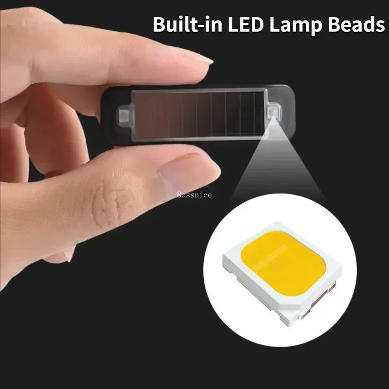 Mini lampe LED solaire à iode pour voiture, moto, véhicule électrique, feu arrière de vélo, stroboscope anti-arrière, nuit